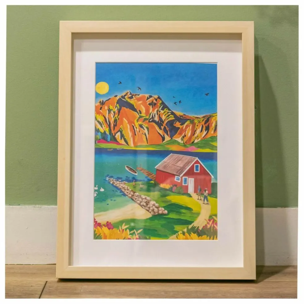 Kit de peinture au numéro - Norvège par Nolwenn Studio