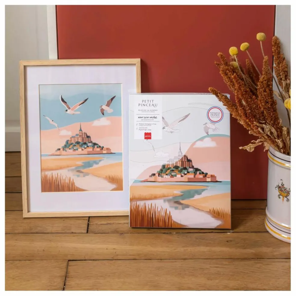 Kit de peinture au numéro - Mont Saint-Michel par La Petite Epicerie