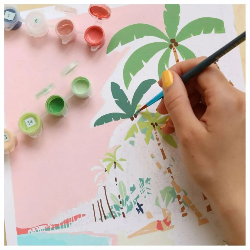 Kit de peinture au numéro - Bora Bora par Tania Garcia