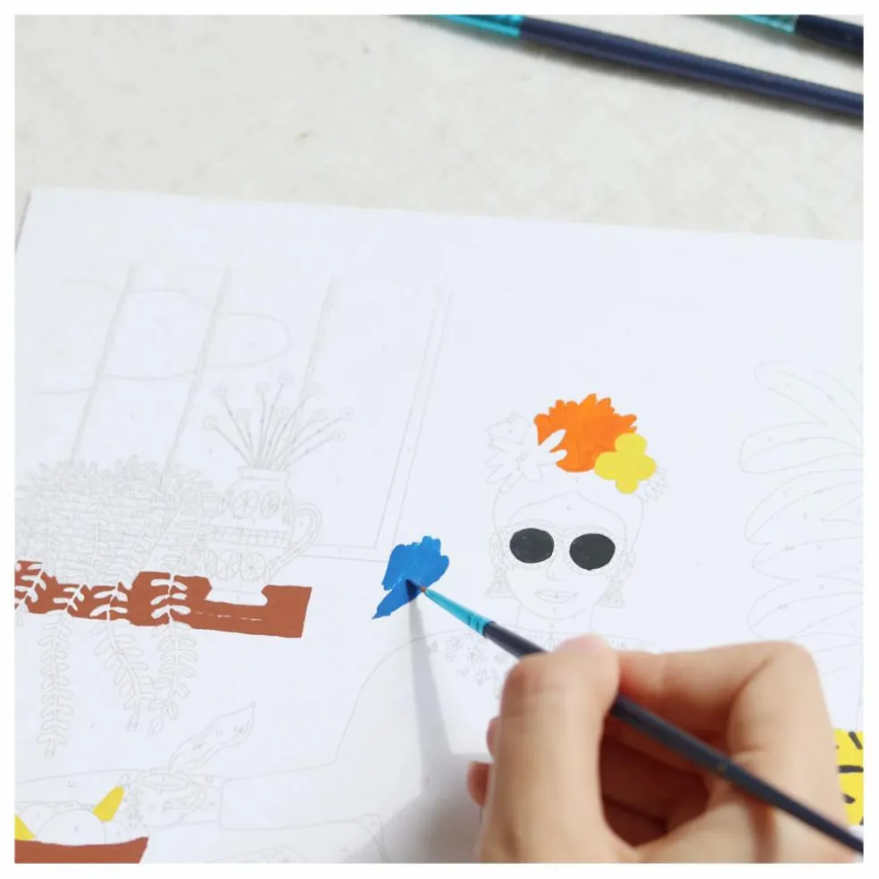 Kit de peinture au numéro - La Fille aux Chats