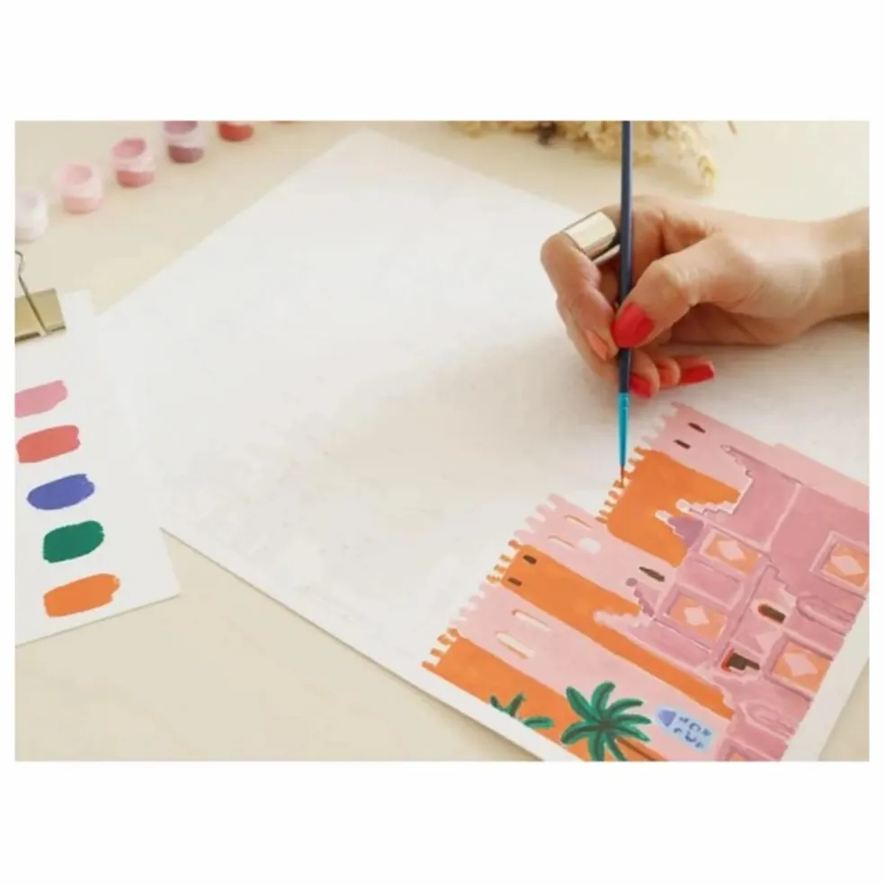 Kit de peinture au numéro - Maroc par Mona Mai