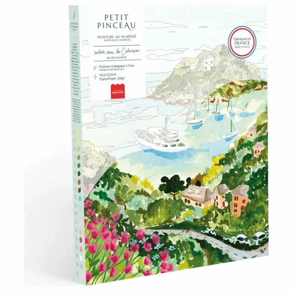 Kit de peinture au numéro - Balade dans les Calanques par Sabina Fenn