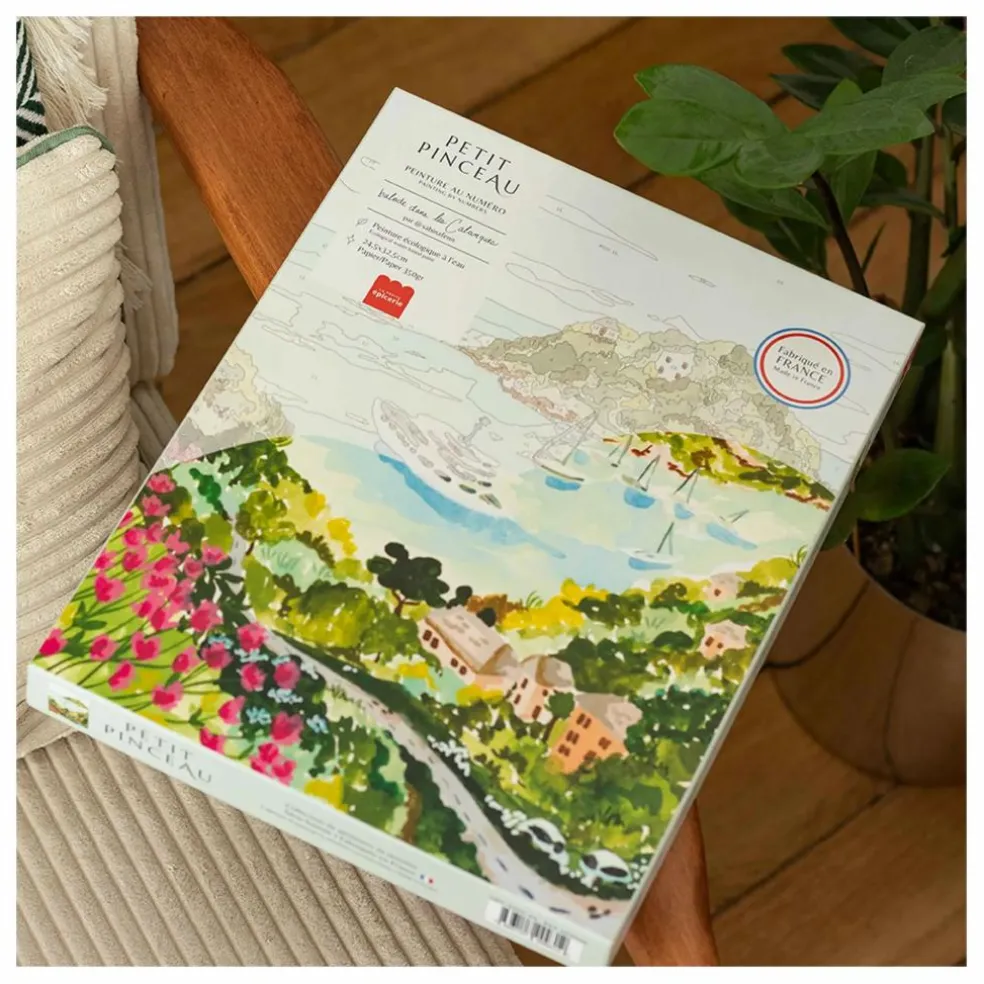 Kit de peinture au numéro - Balade dans les Calanques par Sabina Fenn