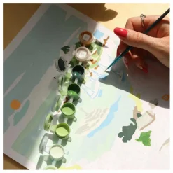 Kit de peinture au numéro - Balade dans les Calanques par Sabina Fenn