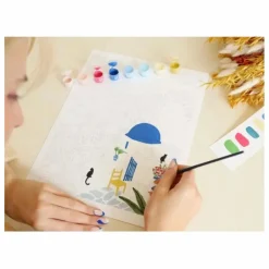 Kit de peinture au numéro - Santorini par Maja Tomljanovic