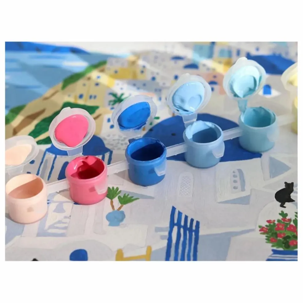 Kit de peinture au numéro - Santorini par Maja Tomljanovic