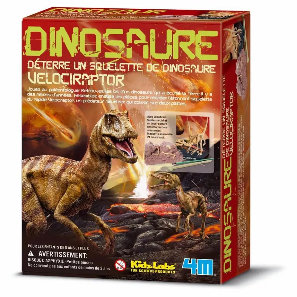 Kit déterre ton dinosaure Vélociraptor