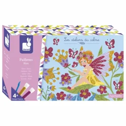 Kit pour dessins pailletés Fées - Janod x Hachette