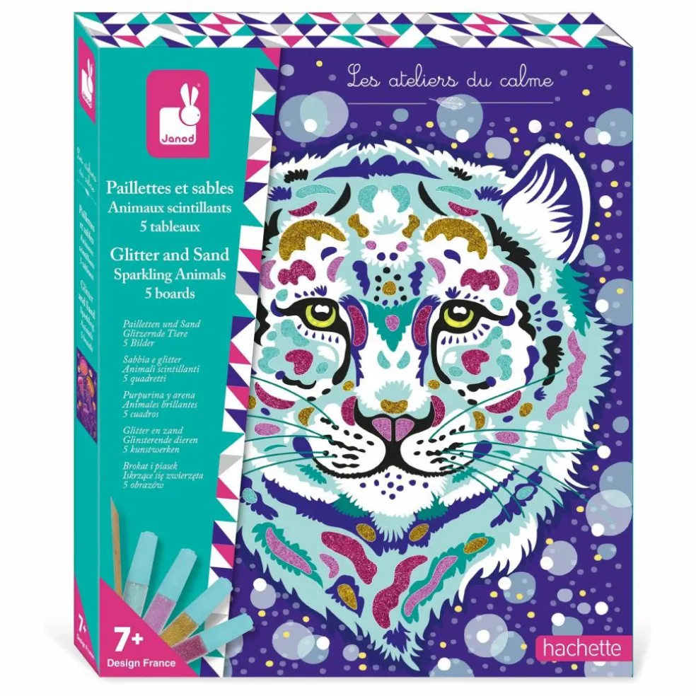 Kit sables phosphorescents et paillettes - Janod x Hachette