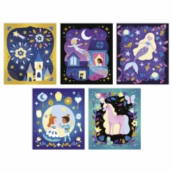 Kit sables phosphorescents et paillettes Nuit Féerique - Janod x Hachette