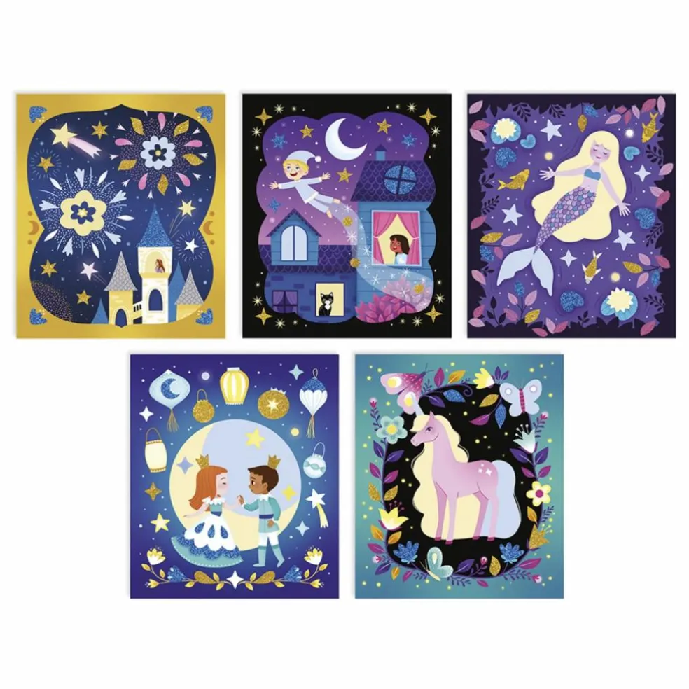 Kit sables phosphorescents et paillettes Nuit Féerique - Janod x Hachette