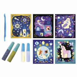 Kit sables phosphorescents et paillettes Nuit Féerique - Janod x Hachette