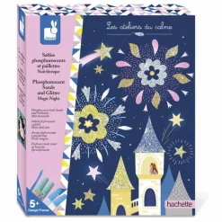Kit sables phosphorescents et paillettes Nuit Féerique - Janod x Hachette