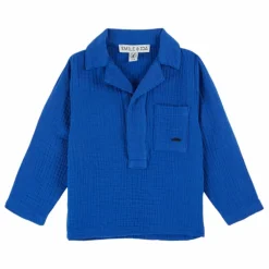 Kurta Gaze de Coton | Bleu roi