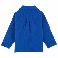 Kurta Gaze de Coton | Bleu roi