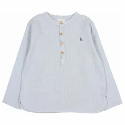 Kurta Gaze de Coton | Bleu gris