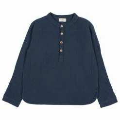 Kurta Gaze de Coton | Bleu marine