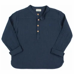 Kurta Gaze de Coton | Bleu marine