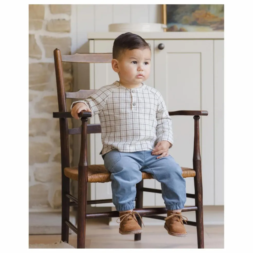 Kurta Zion Gaze de Coton Bio | Bleu Clair