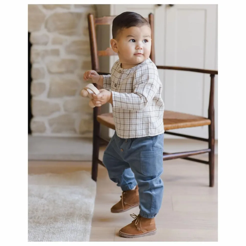 Kurta Zion Gaze de Coton Bio | Bleu Clair