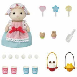 La maman mouton et son stand de popcorn