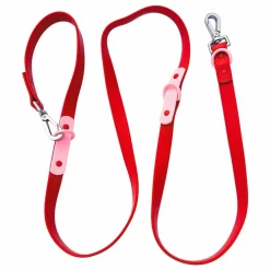 Laisse réglable pour chien | Rouge cerise