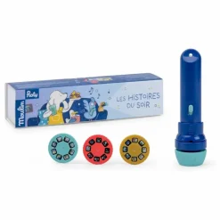 Lampe à histoires Puce et Pilou | Bleu