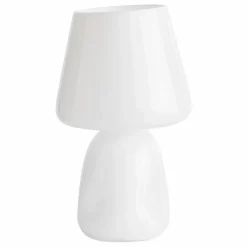 Lampe à poser Apollo en verre opalin | Blanc
