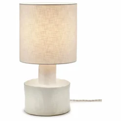 Lampe à poser Catherine en céramique | Blanc