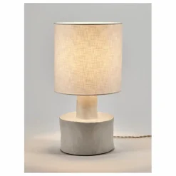 Lampe à poser Catherine en céramique | Blanc