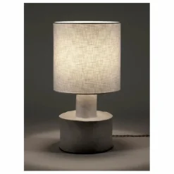 Lampe à poser Catherine en céramique | Blanc