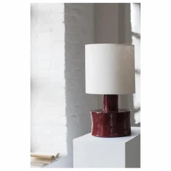 Lampe à poser Catherine en céramique | Rouge