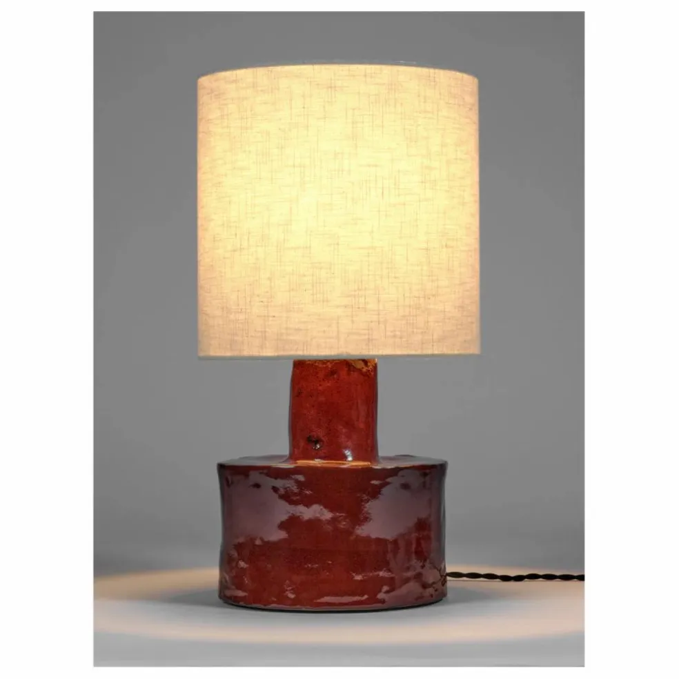 Lampe à poser Catherine en céramique | Rouge