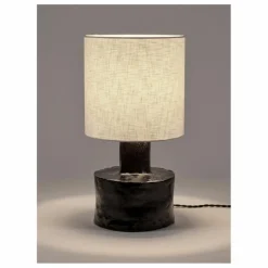 Lampe à poser Catherine en céramique | Noir