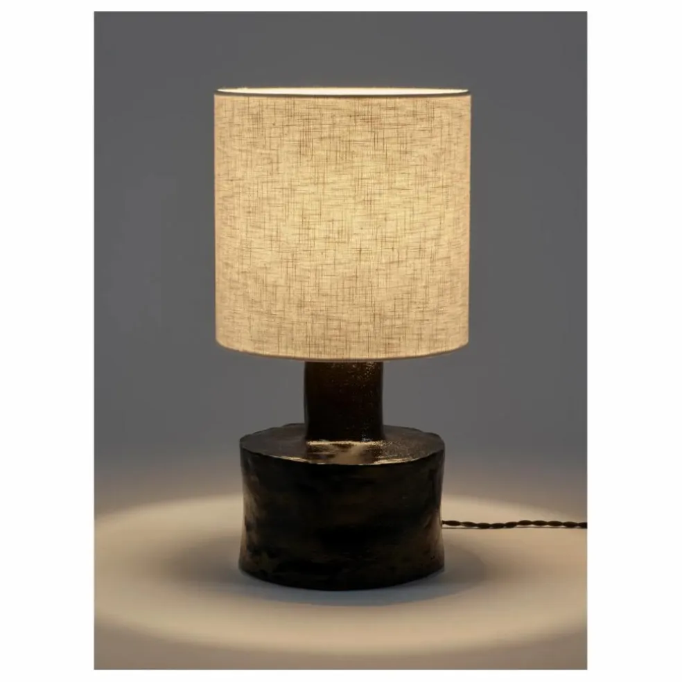 Lampe à poser Catherine en céramique | Noir