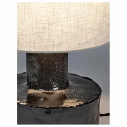 Lampe à poser Catherine en céramique | Noir