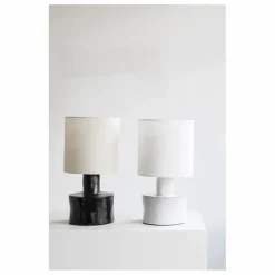Lampe à poser Catherine en céramique | Noir