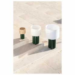 Lampe à poser Charlotte | Vert foncé