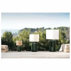 Lampe à poser Charlotte | Vert foncé