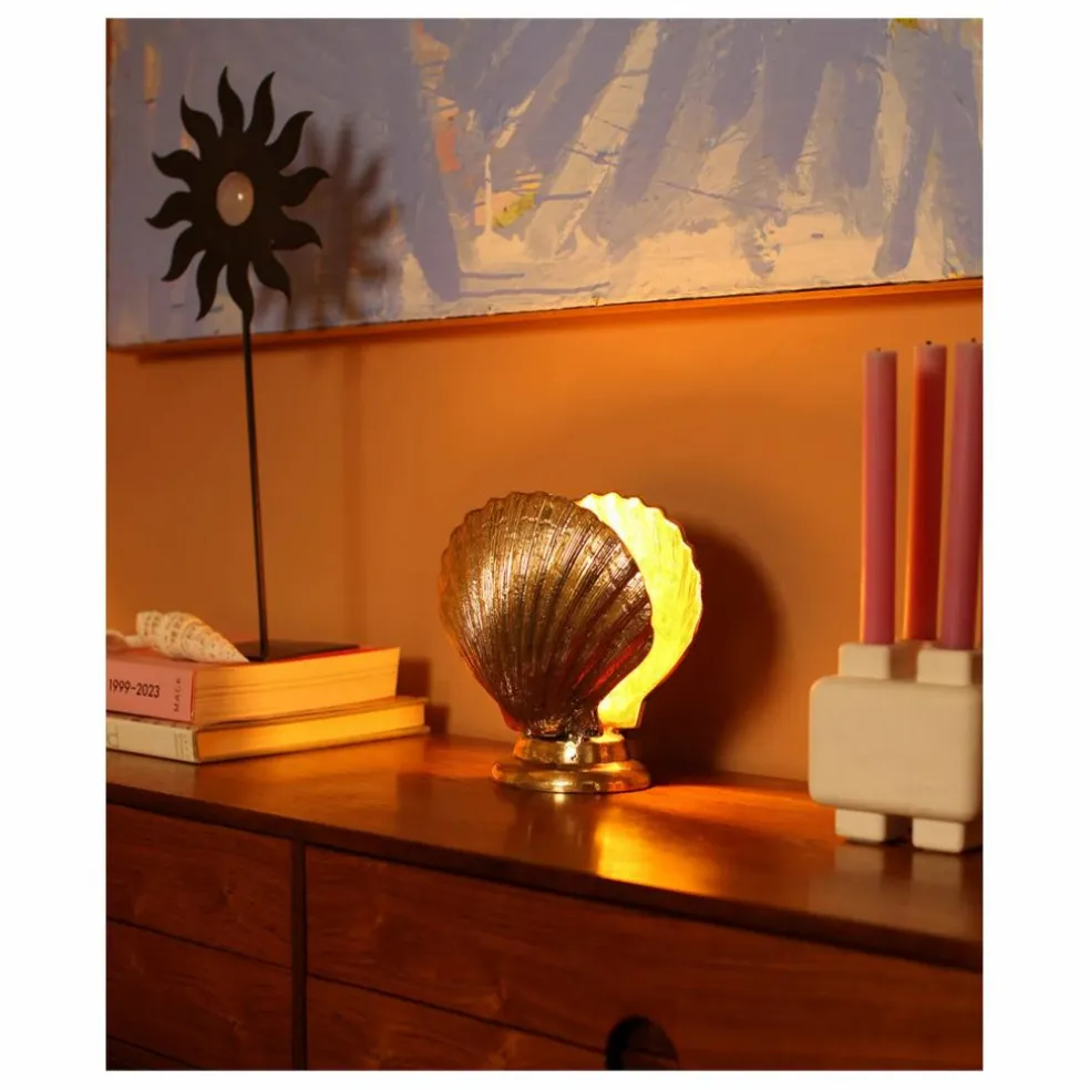 Lampe à poser coquillage | Laiton