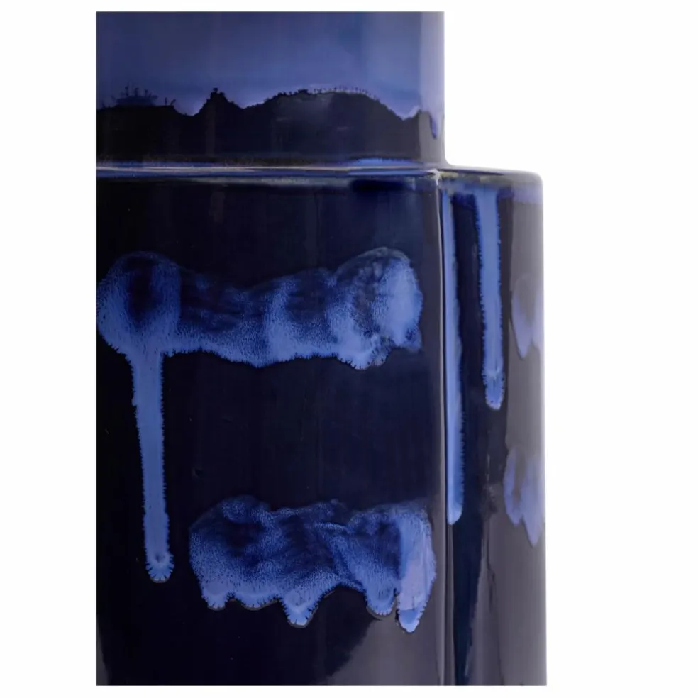 Lampe à poser en grès John, Anita Le Grelle | Bleu marine