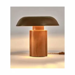 Lampe à poser en grès Oliver, Anita Le Grelle | Marron
