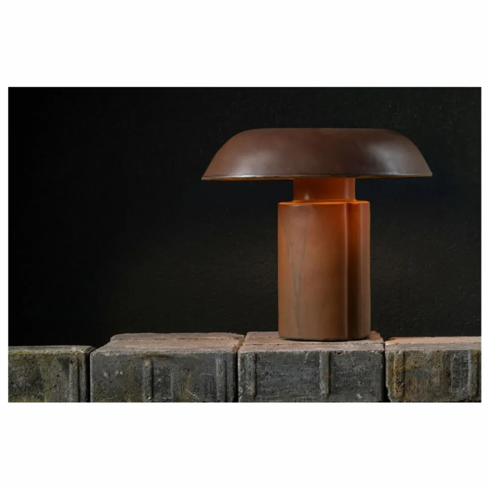 Lampe à poser en grès Oliver, Anita Le Grelle | Marron
