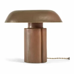 Lampe à poser en grès Oliver, Anita Le Grelle | Marron