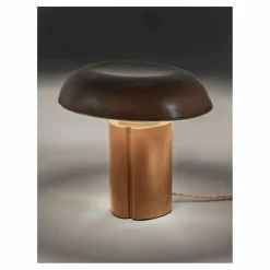 Lampe à poser en grès Oliver, Anita Le Grelle | Marron