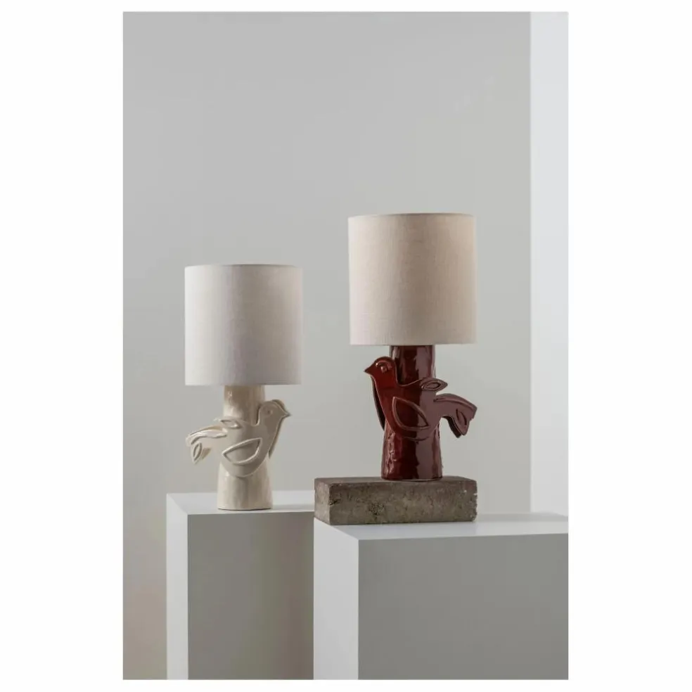Lampe à poser en grès Paloma, Marie Michielssen | Rouge