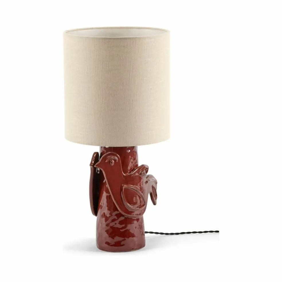 Lampe à poser en grès Paloma, Marie Michielssen | Rouge