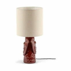 Lampe à poser en grès Paloma, Marie Michielssen | Rouge