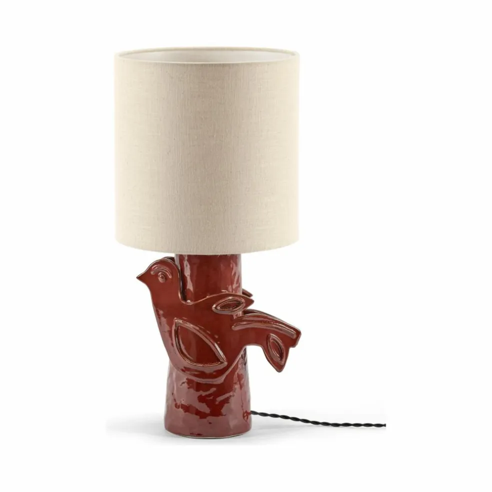 Lampe à poser en grès Paloma, Marie Michielssen | Rouge
