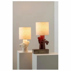 Lampe à poser en grès Paloma, Marie Michielssen | Rouge